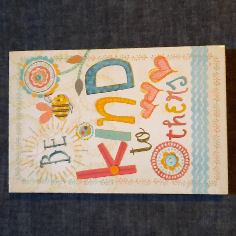 Be Kind Journal Hardcover Lined Paper Yester Board Book Cover Journals USA NWT